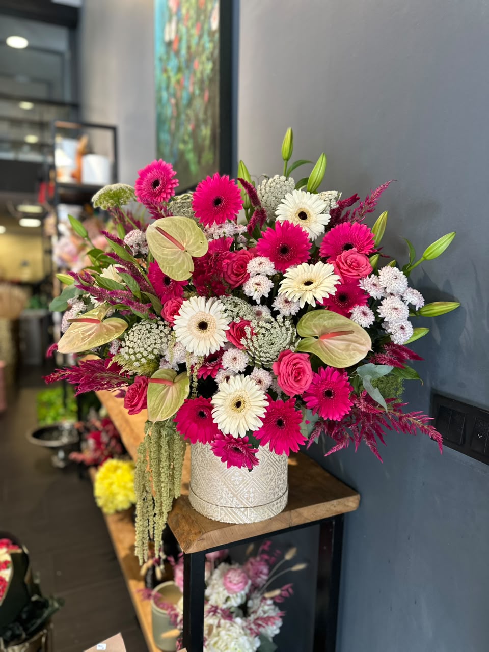 Grand Arrangement in Moroccan Box — Arrangements by Casablanca Flower Delivery