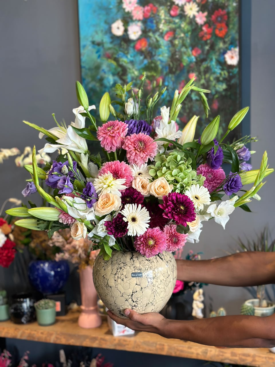 Grand Arrangement in Bowl Vase — Arrangements by Casablanca Flower Delivery